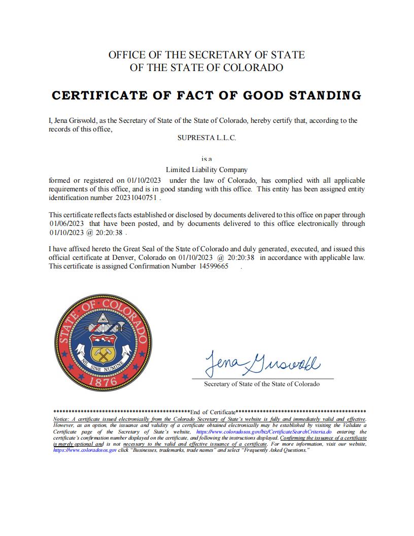 1712624582399550.jpg 美国旭瑞达良好证明 Cert of Good Standing_00.jpg